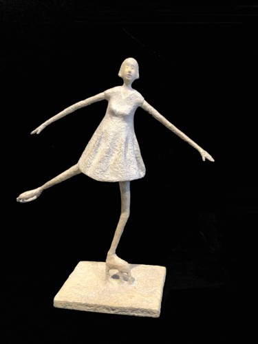 La patineuse Sculpture intitulée "La patineuse" par Lucette Brandy, Œuvre d'art originale, Bronze