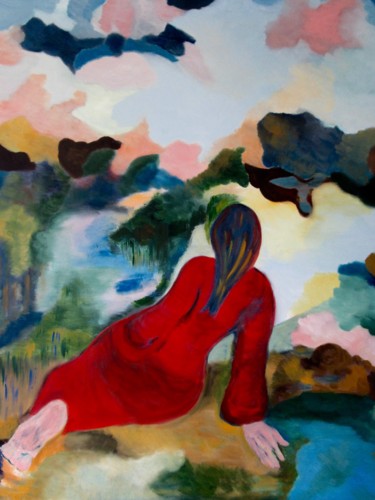 Painting titled "contemplation-120-1…" by Lucette Senn, Original Artwork