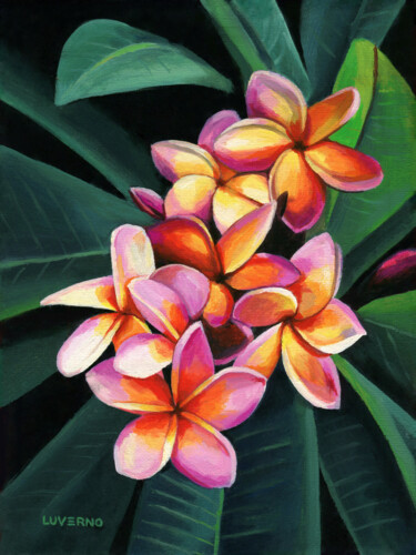 Peinture intitulée "'Hawaii colors', pl…" par Lucia Verdejo, Œuvre d'art originale, Huile Monté sur Châssis en bois