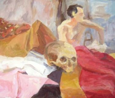 Pintura titulada "Naturaleza muerta c…" por Lucía Iglesias, Obra de arte original