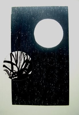 Arte digital titulada "Luna" por Lucía Iglesias, Obra de arte original