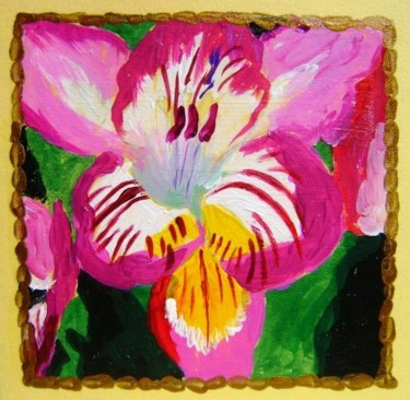 Pintura titulada "Flor 6" por Lucía Iglesias, Obra de arte original
