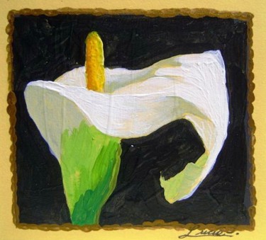 Pintura titulada "Flor 24" por Lucía Iglesias, Obra de arte original
