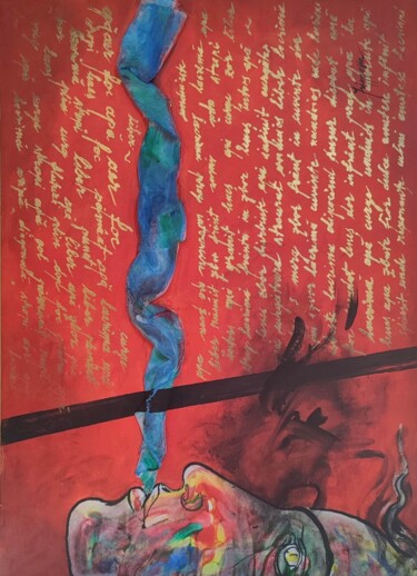 Pittura intitolato ""Apa"" da Lucian Irimescu, Opera d'arte originale, Acrilico