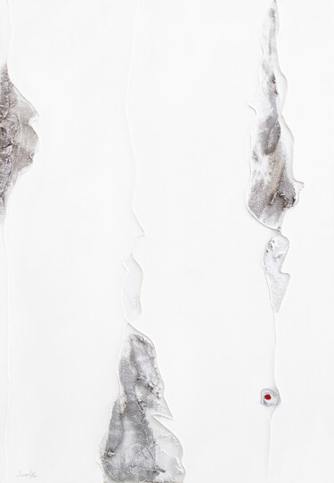 Pittura intitolato "L'ansia del silenzi…" da Luciana Gallo, Opera d'arte originale, pigmenti Montato su Telaio per barella i…