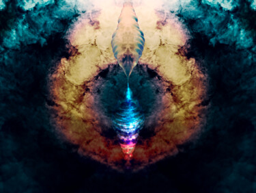 Arts numériques intitulée "Eye of the Universe" par Luciana Lancaster, Œuvre d'art originale, Photo montage
