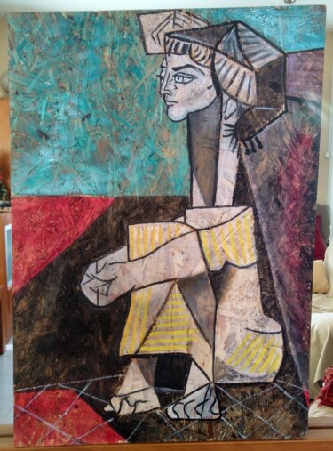 Painting titled "Vazio" by Luciana Togeiro, Original Artwork, Oil