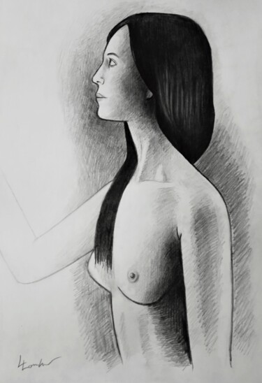 Drawing titled "Towards the light" by Luciano Lombardi, Original Artwork, Pencil