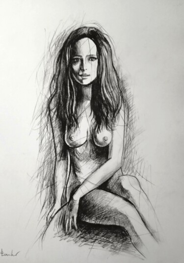 Drawing titled "Classical feeling 2" by Luciano Lombardi, Original Artwork, Charcoal