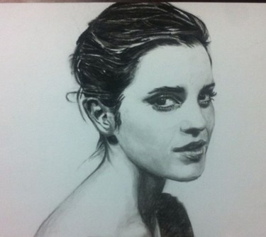 Drawing titled "emmav.jpg" by Luciano Puentes, Original Artwork, Charcoal