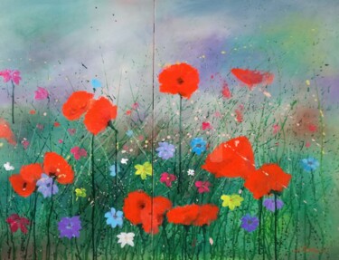 Il giardino incantato Painting titled "Il giardino incanta…" by Luciano Stuttgard, Original Art, Acrylic
