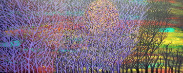 El atardecer 30x70x2 cm ©2017 por Luciano Giusti
