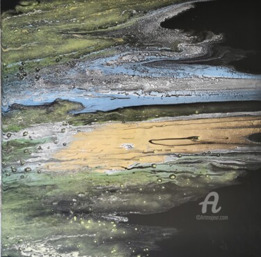 Картина под названием "Lointain rivage" - Lucie Brunoni, Подлинное произведение искусства, Акрил