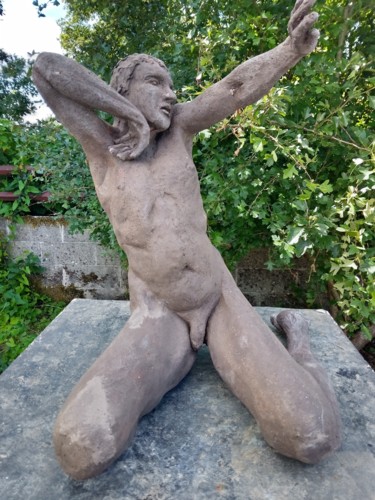 Escultura titulada "Eros" por Lucie Burdy, Obra de arte original, Arcilla