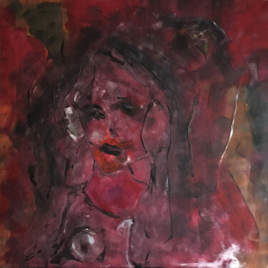 Pittura intitolato "Morrigan" da Lucie Dehli, Opera d'arte originale, Acrilico