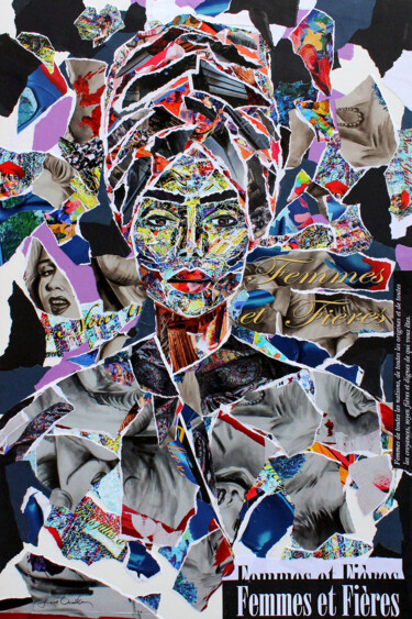 Collages intitolato "Mystère - 4521" da Lucie Gonella, Opera d'arte originale, Collages