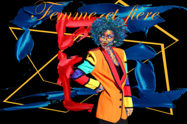 「Femmes et fières (2…」というタイトルのデジタルアーツ Lucie Gonellaによって, オリジナルのアートワーク, 写真モンタージュ