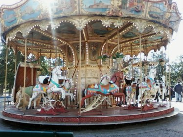 Photography titled "Carrousel Manège" by Lucie Lucy, Original Artwork