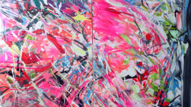 Картина под названием "Peinture Abstraite…" - Lucie Rydlova, Подлинное произведение искусства, Акрил