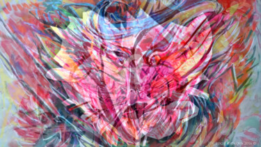 Цифровое искусство под названием "Chameleon transform…" - Lucie Rydlova, Подлинное произведение искусства, Цифровая живопись