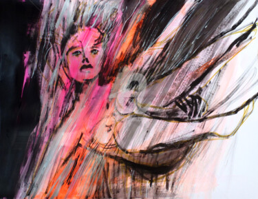 Рисунок под названием "En chute libre" - Lucie Rydlova, Подлинное произведение искусства, Другой