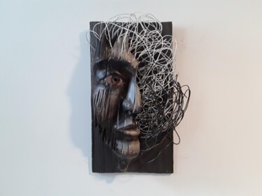 "Confusion" başlıklı Heykel Lucien-Carol Proulx tarafından, Orijinal sanat, Ahşap
