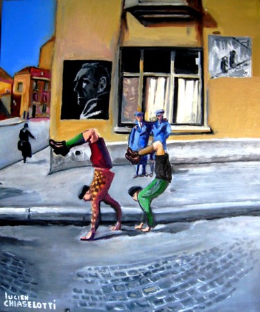 Картина под названием "HOMMAGE A ROBERT DO…" - Lucien Chiaselotti, Подлинное произведение искусства, Масло