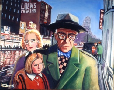 Peinture intitulée "NEW YORK 1970 : TOM…" par Lucien Chiaselotti, Œuvre d'art originale, Huile