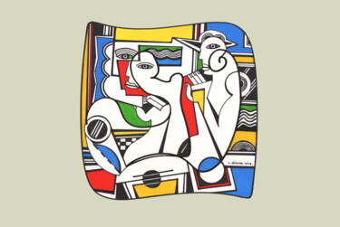 Zeichnungen mit dem Titel "Andrographie N° 501…" von Lucien Ségura, Original-Kunstwerk, Marker