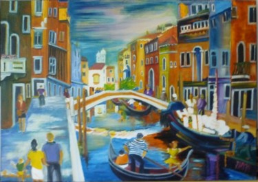 Pintura titulada "B63. Couleurs Venise" por Lucien Dufour, Obra de arte original, Oleo