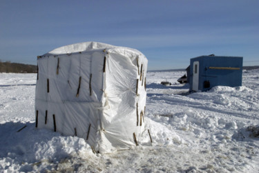 Photography titled "Cabanes" by Lucien Duhamel, Original Artwork