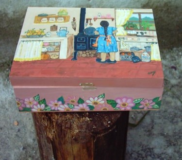 Artcraft titled "Caixa de madeira" by Lucienne Dumay, Original Artwork