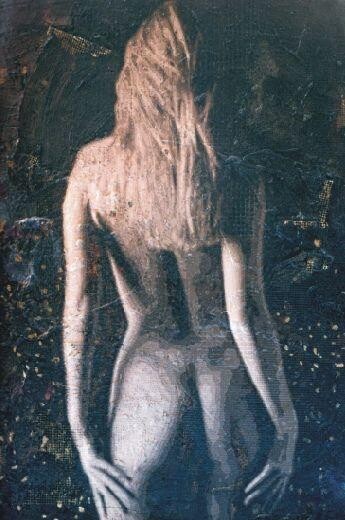 Painting titled "Nudo di Silvia" by Lucio Greco, Original Artwork