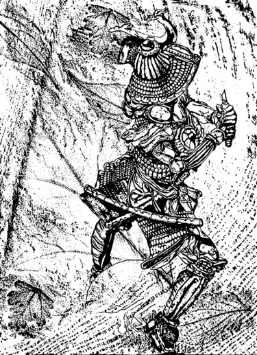 Disegno intitolato "warrior" da Lucipher, Opera d'arte originale, Matita