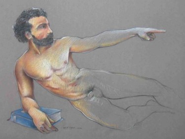 Dessin intitulée " jean pascal" par Luc Petex, Œuvre d'art originale