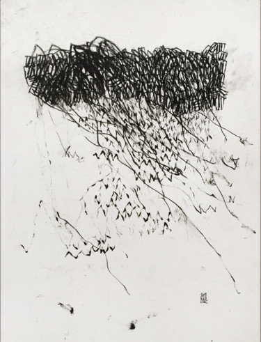 LOST PATH Dessin intitulée "LOST PATH" par Luc Pierre, Œuvre d'art originale, Fusain