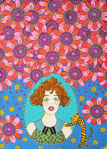 "Pénélope" başlıklı Tablo Lucrezia Solena tarafından, Orijinal sanat, Guaş boya
