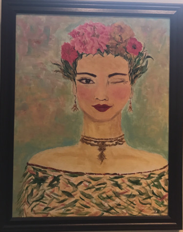 Painting titled "“Cinco de Flores”" by Artbylucyshuki, Original Artwork
