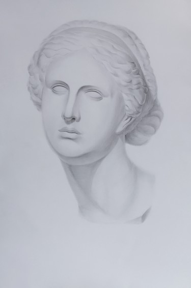 Aphrodite Goddess Dessin intitulée "Aphrodite Goddess" par Lucy Sodel, Œuvre d'art originale, Crayon