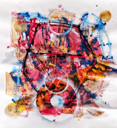 Malerei mit dem Titel "Iron Man" von Lucia Borsani, Original-Kunstwerk, Acryl