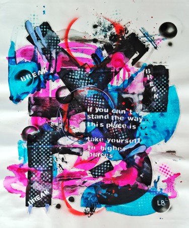 Malerei mit dem Titel "Break" von Lucia Borsani, Original-Kunstwerk, Acryl