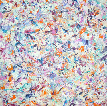 Peinture intitulée "Abstract Synapses -…" par Lucy Moore, Œuvre d'art originale, Acrylique