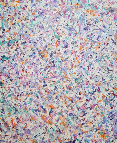 Pittura intitolato "Pollock's Abstract…" da Lucy Moore, Opera d'arte originale, Acrilico