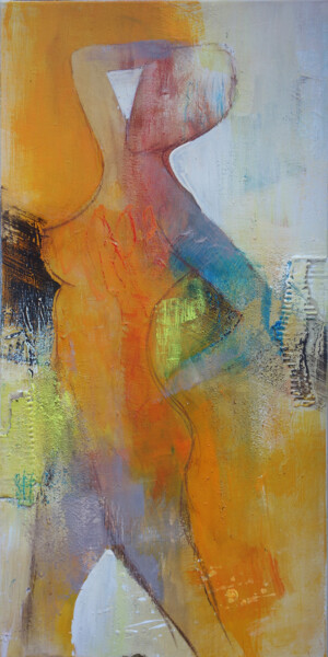 Картина под названием "Nude Series III" - Luczay, Подлинное произведение искусства, Акрил Установлен на Деревянная рама для…