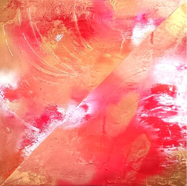 Painting titled "SUNSET LOVER N°2" by Ludivine Renaud, Original Artwork, Acrylic Mounted on Wood Stretcher frame
