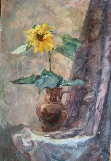 Painting titled "К солнцу" by Ludmila Cerednicenko, Original Artwork, Oil