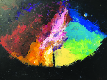 Ying Yang II. Painting titled "Ying Yang II." by Ludmila Charlamova, Original Art, Acrylic