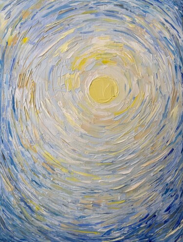 Картина под названием "Meditation" - Ludmila Gorbunova, Подлинное произведение искусства, Масло Установлен на Деревянная рам…