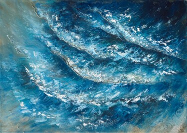 Peinture intitulée "Seaside Laces" par Ludmila Gorbunova, Œuvre d'art originale, Huile Monté sur Châssis en bois