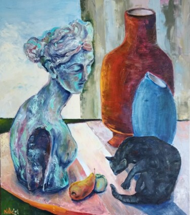 Malerei mit dem Titel "Union of the Dissim…" von Liudmila Kylych, Original-Kunstwerk, Öl